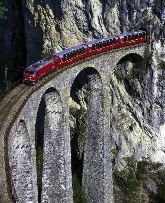Rhaetian Railway in the Albula / Bernina Landscapes
